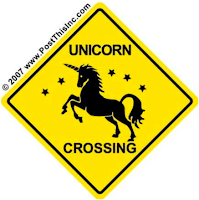 Warning: we're entering the land of unicorns