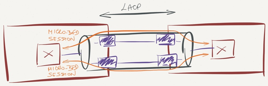 Micro BFD sessions over LAG