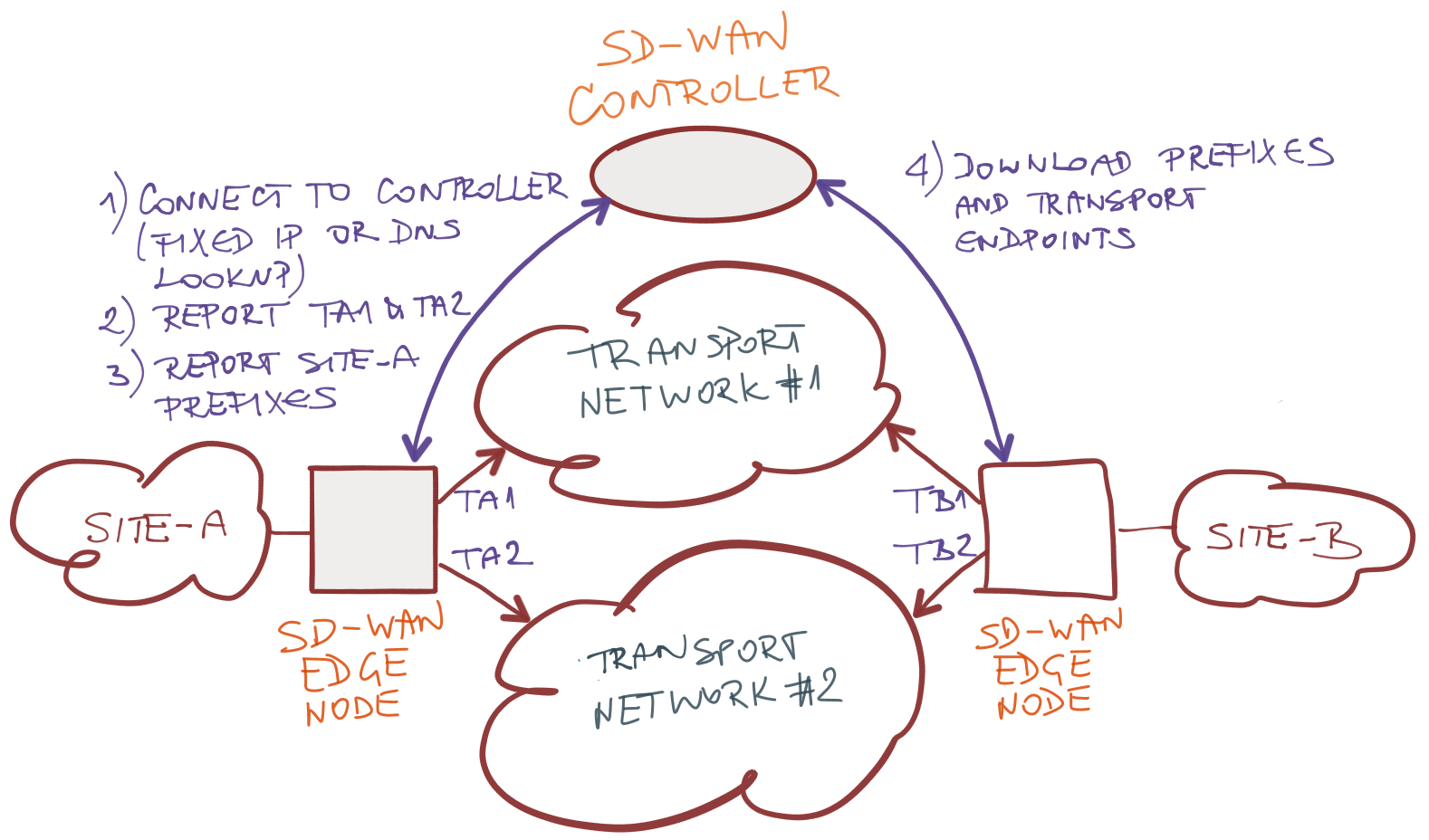 SD-WAN routing protocols