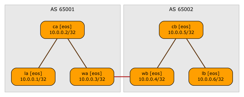 BGP sessions with IPv4 address family